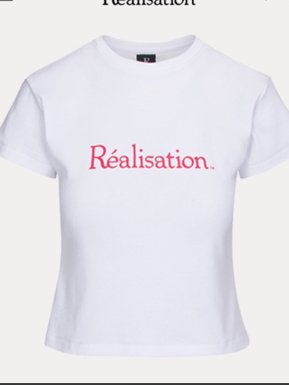 Realisation Par White Tee with red Logo - Picture 1 of 2
